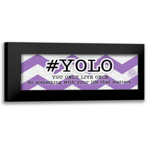 Pazan, Tony 14x7 Black Modern Framed Museum Art Print Titled - YOLO Instaquote