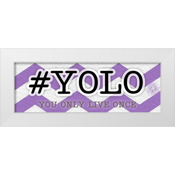 Pazan, Tony 18x9 White Modern Wood Framed Museum Art Print Titled - YOLO Instaquote B