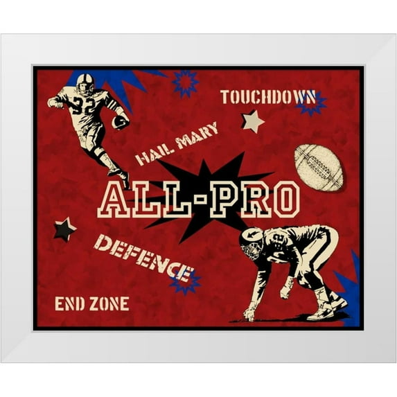 Pazan, Tony 24x20 White Modern Wood Framed Museum Art Print Titled - Defence