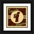 thumbnail image 1 of Pazan, Tony 26x26 Black Ornate Wood Framed with Double Matting Museum Art Print Titled - Tennis A, 1 of 4