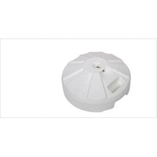 White Fillable Concrete Patio Umbrella Base