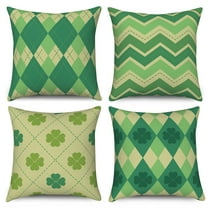 Pbobriich Square Decorative Throw Pillows Cases Cushion Modern Geometry Print Home Pillow Cover 18 x18 inch,4 Pack