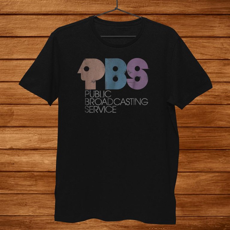 Retro Pbs Shirt 90's] Vintage TV Print T Shirt Size.xl 