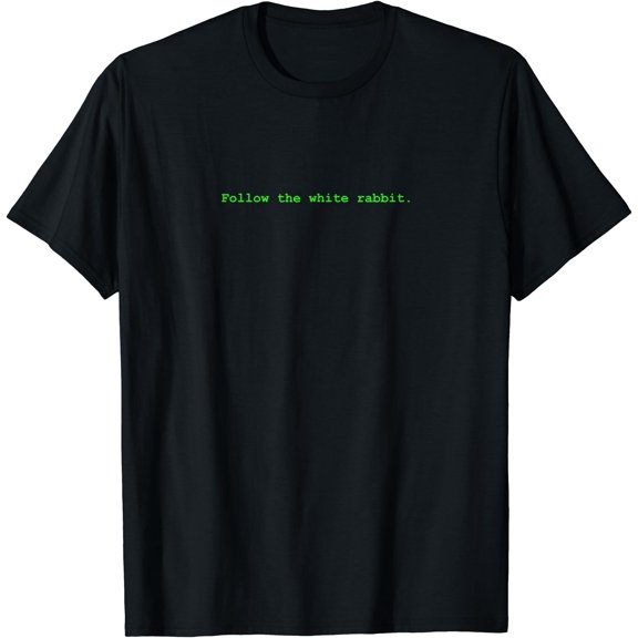 Pc Computer - Follow The White Rabbit T-Shirt, Unisex T-Shirt