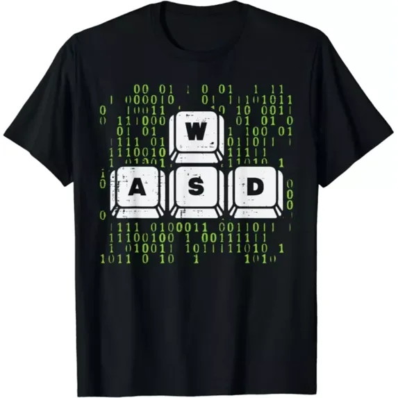 Pc Gamer Wasd Funny Computer Gaming Boys Men Gift T-Shirt Unisex S-5XL Hot Trending Shirt, Vintage Birthday Gift