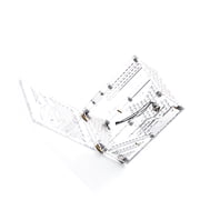 Pc Portable Small Computer Case Plexiglass Shell Compact PC Case Desktop PC Case Mini-ITX Motherboard Power Supply