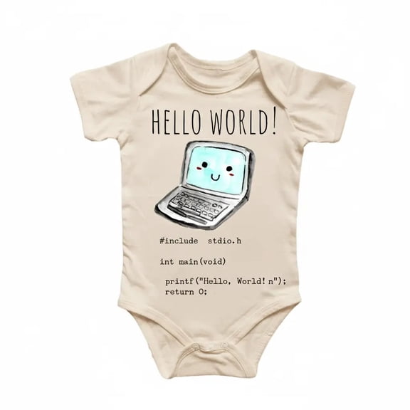 Pc Programmer Coder Newborn Baby Bodysuit