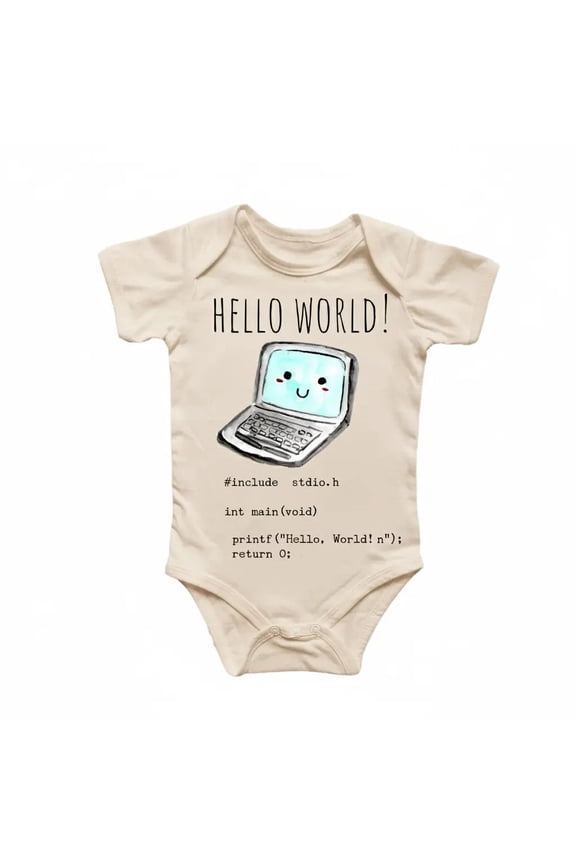Pc Programmer Coder Newborn Baby Bodysuit