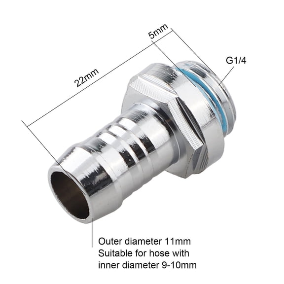 Pc Water Cooling Hose Pagoda For Water Cooling System Hosepagoda Connector Fitting Two-Touch 1Pc 4/6/7.2/9/11/14Mm Barb