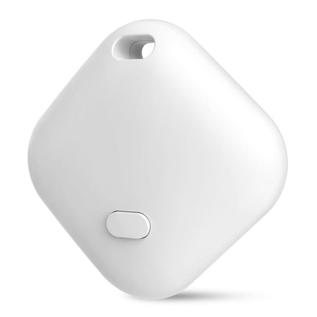 PcEoTllar Bluetooth Tracker, Keys Finder and Item Locator for IOS Find My - 1 Pack - White