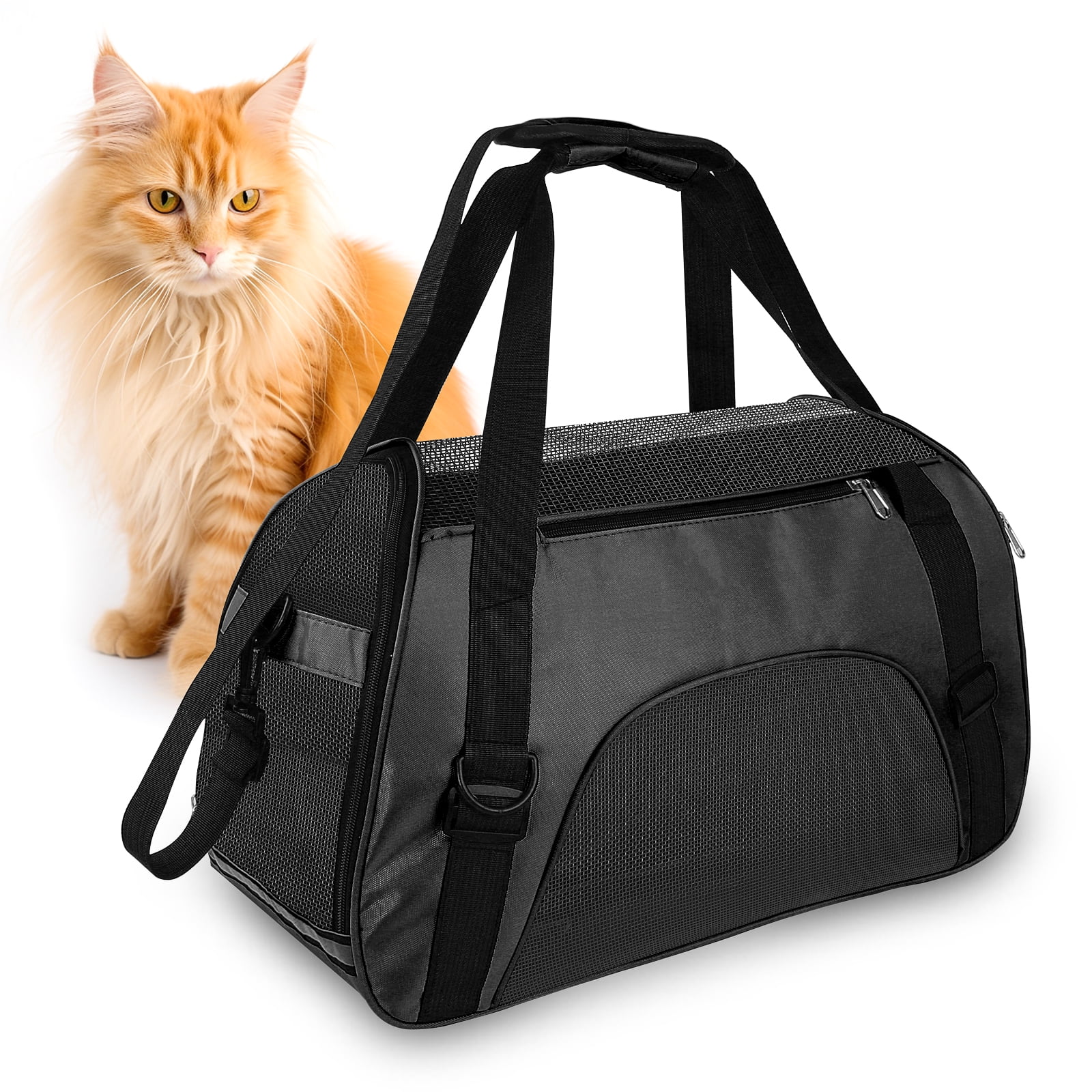 PcEoTllar Cat Carrier Airline Approved Pet Carrier, Dog Carrier, Puppy