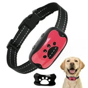 PcEoTllar Dog Bark Collar - Humane, Rechargeable No Shock Anti Barking Collar with 7 Adjustable Levels for Small Medium Large Dogs, Waterproof (Pink)