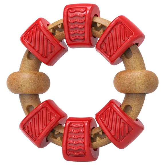 PcEoTllar Dog Toys for Aggressive Chewers,Dog Chew Toys,Boredom and Stimulating Best Dog Toys for Medium/Large Breed, Red