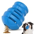 thumbnail image 1 of PcEoTllar Treat Dispensing Dog Toys for Aggressive Chewers, Beef-Flavored Rubber Treat Dispensing Puzzle Toy for Medium & Large Dogs, Blue, 1 of 8