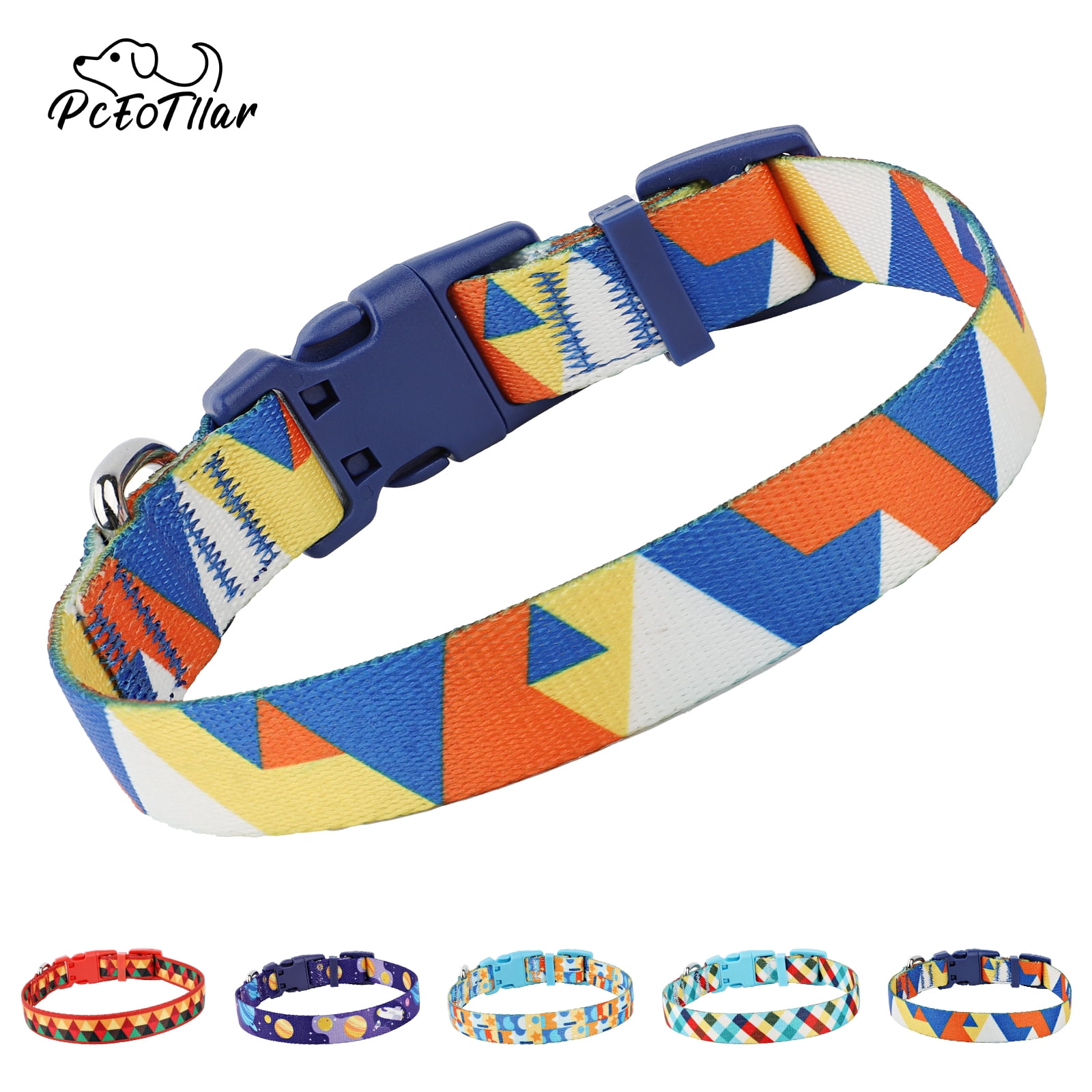 Geometric dog outlet collar