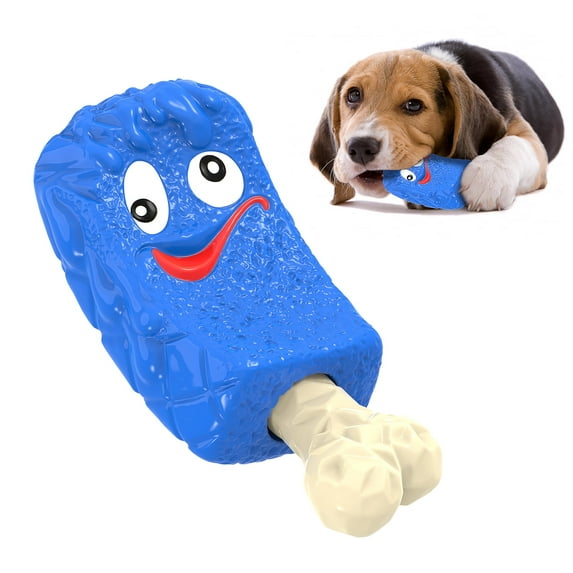 PcEoTllar Dog Toys for Aggressive Chewers, Dog Chew Toys, Treat Dispensing Dog Puzzle Toys - Blue