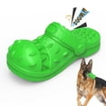 thumbnail image 1 of PcEoTllar Dog Toys for Aggressive Chewers Large Breed, Slipper Shape Squeaky Dog Chew Toys for Aggressive Chewers Puppies Medium Large Dogs, Green, 1 of 7