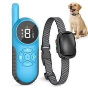 PcEoTllar Dog Training Collar with Remote 2600ft Range, Strong Vibrating Dog Collar Beep and Vibrate Only, Waterproof & Rechargeable Vibration Collar for Small Medium Large Dogs, Blue
