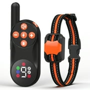 PcEoTllar Dog Training Collar with Remote, Rechargeable Dog Shock Collar, Beep Vibration Safe Shock, Orange