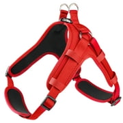 PcEoTllar Easy Walk Dog Harness No Pull, Mesh Breathable Padded Adjustable Comfort Nylon Dog Walking Harness for Large Dogs (Red)
