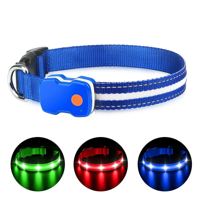 PcEoTllar Light up Dog Collar, LED Dog Collar Rechargeable, Pet Dog