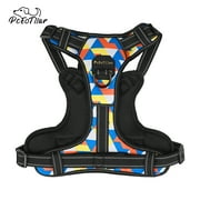 PcEoTllar No Pull Dog Harness, Adjustable Reflective Soft Padded Pet Dog Vest Harness for Small Medium Large Dog Breeds Outdoor Training Walking