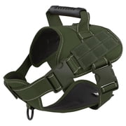PcEoTllar No Pull Dog Harness for Small Dogs, Reflective Dog Vest Harness with Handle, Adjustable Easy on Dog Harness for Training Running Walking, Green S