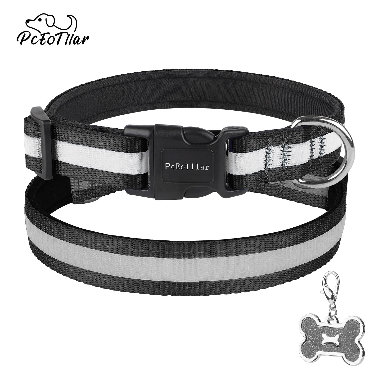 PcEoTllar Reflective Dog Collar Ultra Soft Neoprene Padded Safety