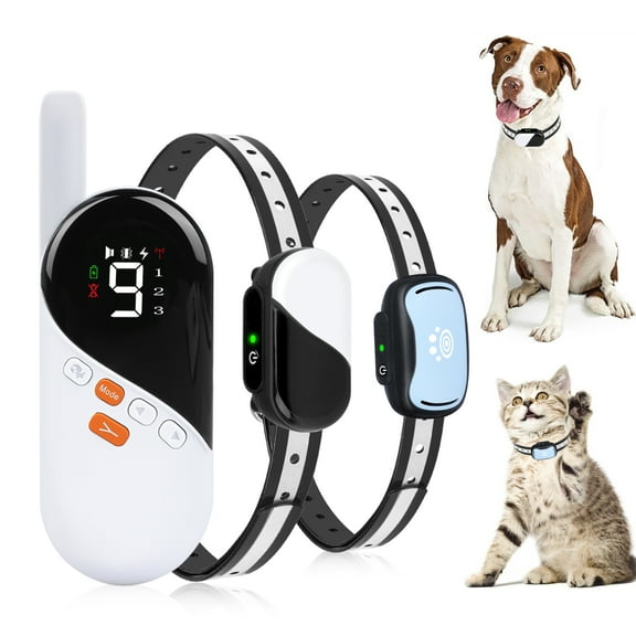 PcEoTllar Shock Collars for 2 Dogs&Cats with Remote , Rechargeable Dog Training Collar 1000ft 3 Modes Beep Vibration Shock ,IPX7 Waterproof ,Dog Bark Collar Training for Small Medium Large Dogs