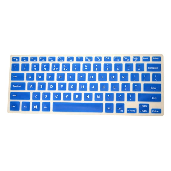 PcProfessional Blue Ultra Thin Silicone Gel Keyboard Cover for Dell ...