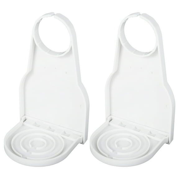 Pcapzz 2 Pack Detergent Cup Holder Anti-Slip Detergent Drip Catcher Thick Plastic Laundry Drip Tray Catcher No More Leaks or Mess Laundry Room Gadget for Softener