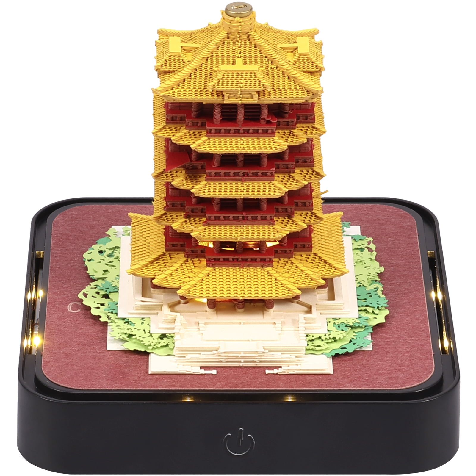 Pcapzz 3D Desk Calendar Creative Calendar Memo Pad with LED Light Tear ...