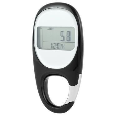 Pcapzz 3D Digital Pedometer Portable Simple Walking Pedometer Step Counter with Clip, For Exercise Fitness Activity