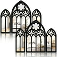 thumbnail image 1 of Pcapzz 3Pcs Wall Arch Mirrors Set Gothic Wall Mirror Decor Cathedral Arched Mirror Decor Decorative Arched Wall Mirror for Living Room Bedroom Entryway Bathroom Vanity, 1 of 11