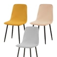 thumbnail image 1 of Pcapzz 4Pcs Shell Chair Cover Minimalist Dining Room Chair Covers Stretch Shell Chair Slipcovers Armless Chair Covers Mid Century Modern Dining Chair Covers for Kitchen Dining Living Room, 1 of 11