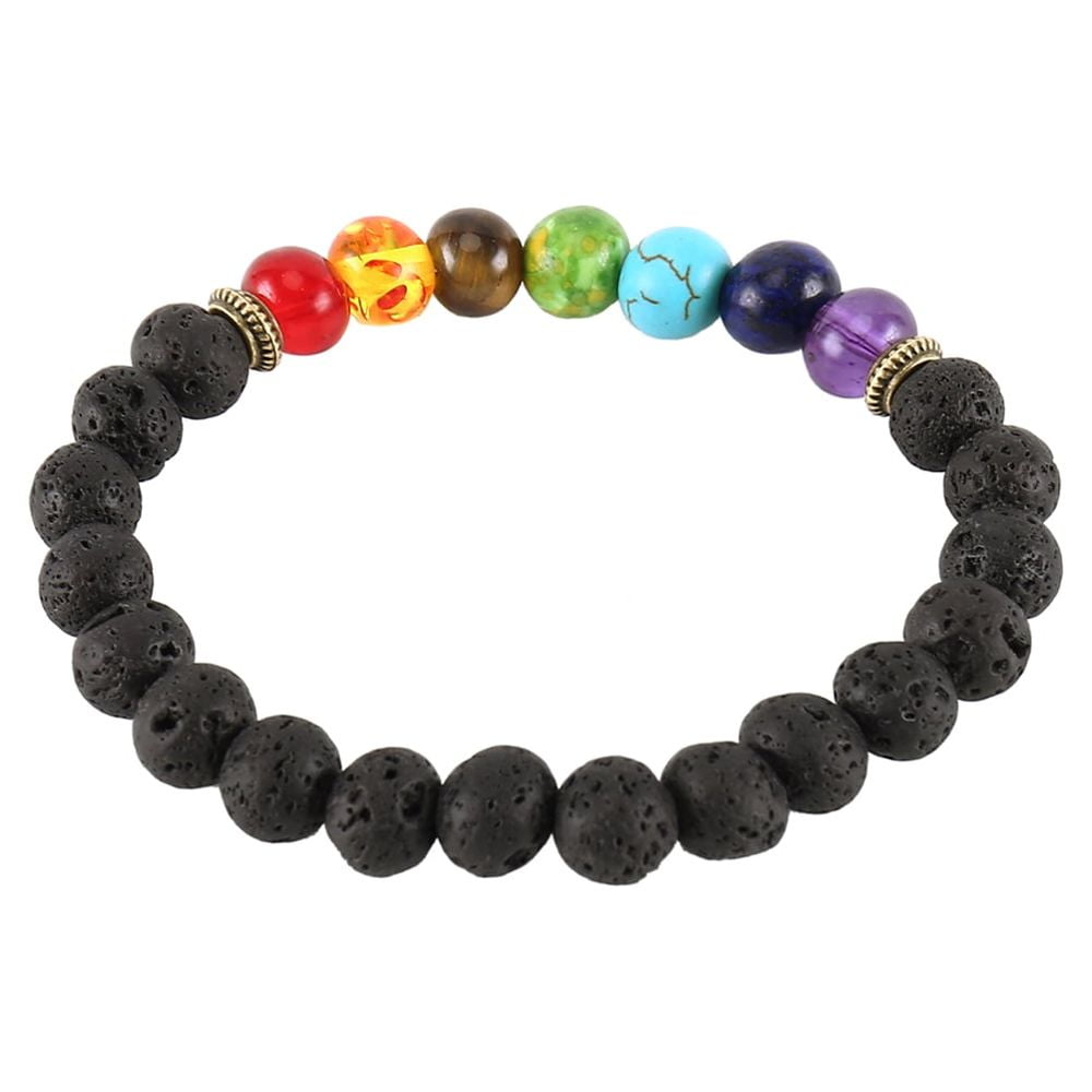 Harupink 7 Chakra Bracelet Crystal Stone Lava Uruguay Ubuy