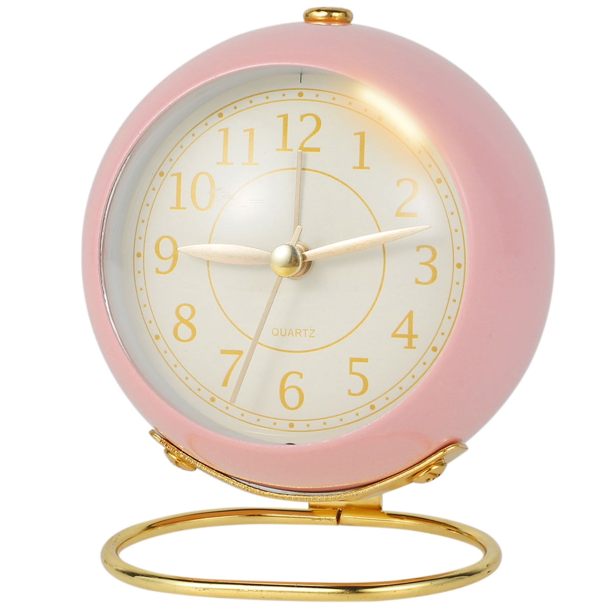 Pcapzz Analog Alarm Clock,Small Table Clocks,Small Desk Clocks Battery ...