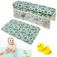 thumbnail image 1 of Pcapzz Baby Bath Kneeler and Elbow Rest Pad Set Nonslip Baby Bathtub Kneeling Pad Waterproof Bathtub Elbow Support Pad with 4 Side Pockets Painless Baby Bathtub Kneeler Mat for Baby Bathing, 1 of 11