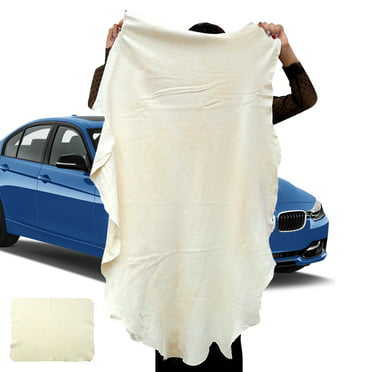 Huanledash Natural Chamois Leather Shammy Car Cleaning Towel Drying ...