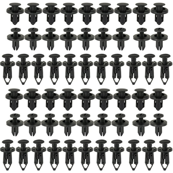 Pcapzz Car Retainer Clips 190Pcs Universal Auto Plastic Car Trim Clips Kit Panel Bumper Fastener Kit 6 Sizes Auto Panel Bumper Trim Clips
