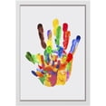 thumbnail image 1 of Pcapzz Clear Family Handprint Kit DIY Handmade Keepsake Wooden Frame with 6 Paints Pen Eraser Paintbrush Non-Marking Nails Newborn Keepsake Baby Handprint Footprint Kit for New or Expecting Parent, 1 of 9