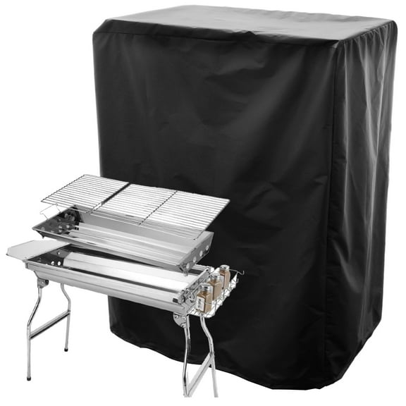 Pcapzz Grill Cover,BBQ Cover,210D Oxford Cloth Waterproof Barbecue Cover with Drawstring Dust Proof Wind Proof BBQ Cover Heavy Duty Grill Protective Cover(Bbq Grill Not Included)