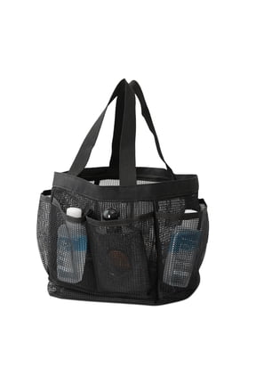 Pcapzz Mesh Shower Caddy,Quick Dry Tote Bag 9 Pockets, Hanging Portable Toiletry Bag For College Dorms, Gym