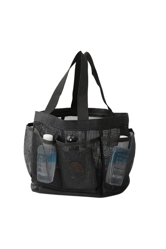 Pcapzz Mesh Shower Caddy,Quick Dry Tote Bag 9 Pockets, Hanging Portable Toiletry Bag For College Dorms, Gym