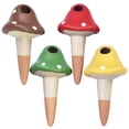 thumbnail image 1 of Pcapzz Plant Watering Globes, Mushroom Shaped Terracotta Self Watering Spikes, 4Pcs Small Automatic Potted Plant Waterer for Indoor Outdoor Plant, 1 of 7
