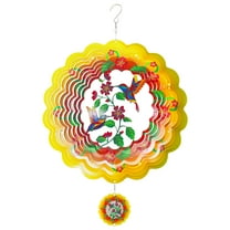 Pcapzz Wind Spinner,Hummingbird Wind Chime,Sun Catcher,Metal Wind Spinner,Hummingbird Wind Spinner,3D Outdoor Wind Catcher with Hook Stainless for Yard Garden