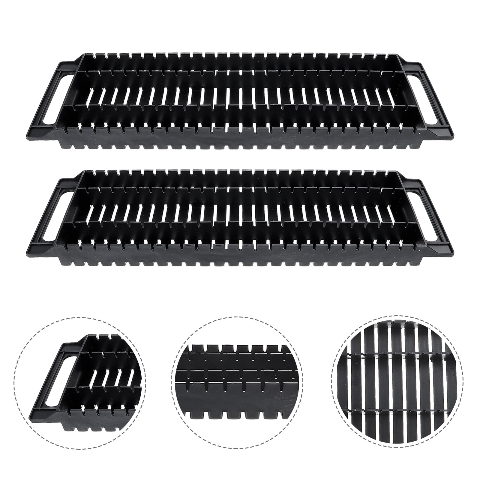 Pcb Rack, 2Pcs Dual-ear Anti-static Bar Rack 25-slot Circuit Board PCB ...