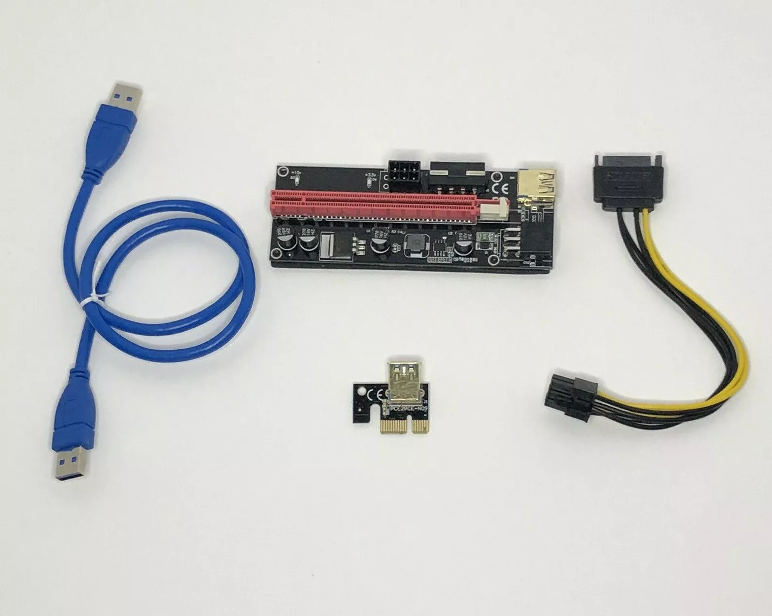 Pce164pn08 Ver009s Pcie X1 X16 Riser 6 Pin For Video Card/graphics