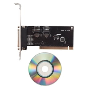 Pci Expansion Card Adapter 25Pin Parallel Pci To Parallel Db25 Printer Port Controller Card,1 * Expansion Card 1 * CD Driver,black