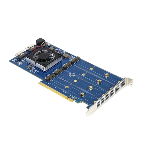 Pcie Nvme Hard Disk Expansion Card Pcle PLX88024 4 Bit Expansion Card with Heatsink Management